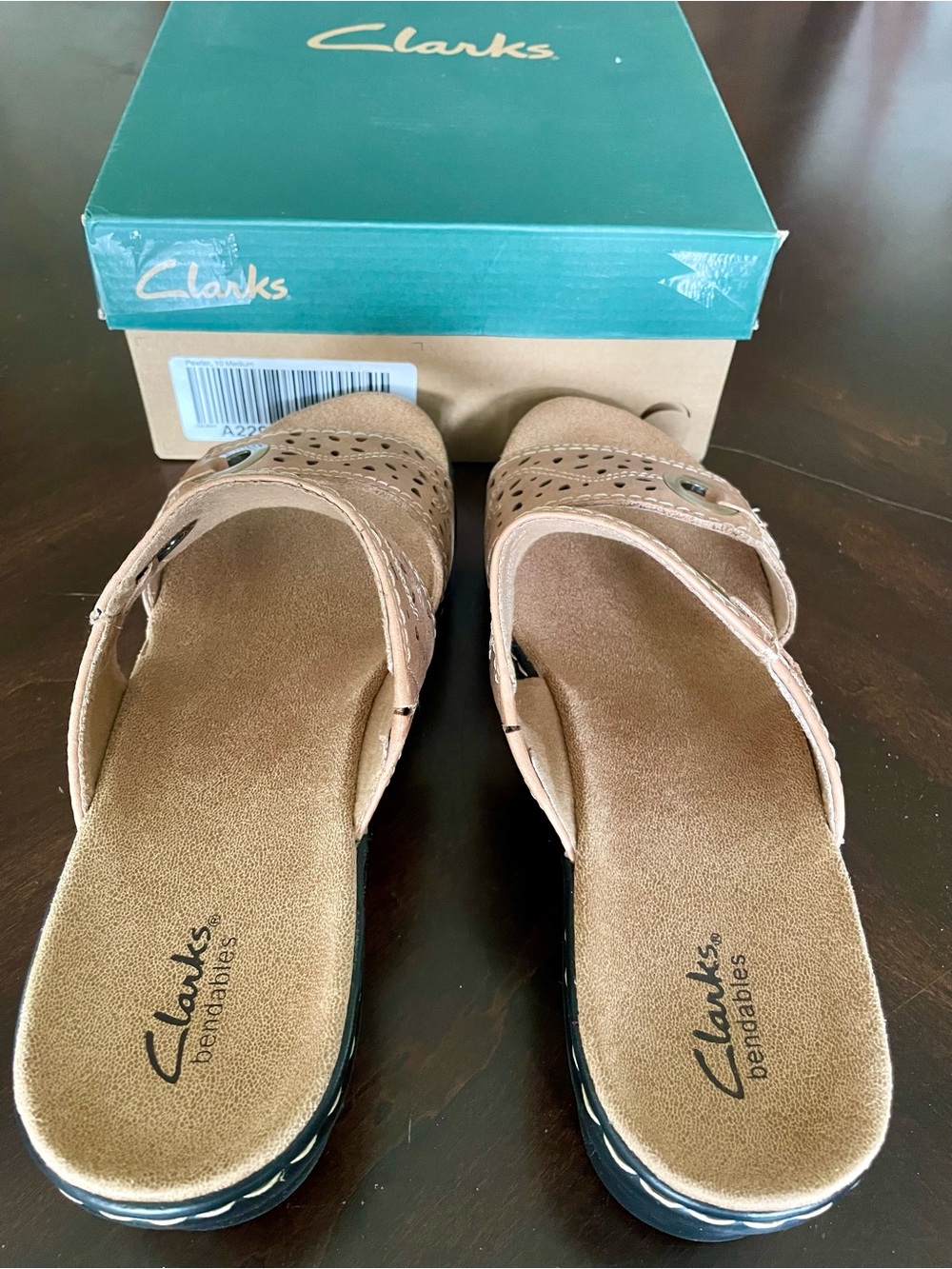 Clarks Lexi Laurel Brown Leather Sandals - Women’s Size 10 - NEW - Picture 7 of 16